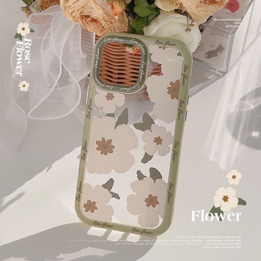 kloudkase - Bloemen telefoonhoesje - iPhone 15 Pro Max / 15 Pro / 15 Plus / 15 / 14 Pro Max / 14 Pro / 14 Plus / 14 / 13 Pro Max / 13 Pro / 13 / 12 Pro Max / 12 / 12 Pro / 11 Pro Max / 11 / XS Max / XR / X / XS