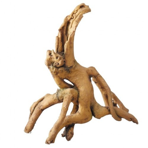 Decoração de aquário com raiz de mangue, cor natural