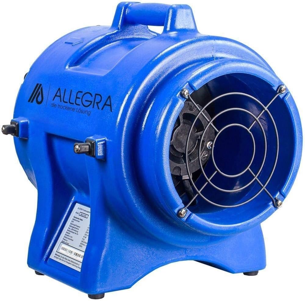 ALLEGRA Axiallüfter AL1500 – leistungsstarker Bau- & Industrieventilator zur Belüftung, Trocknung & Luftumwälzung, kompakter Axialventilator für Baustelle & Werkstatt