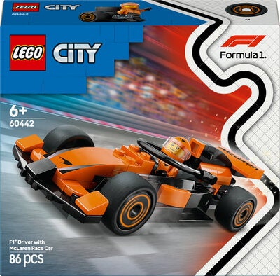 LEGO City 60442 F1-fører med McLaren-racerbil