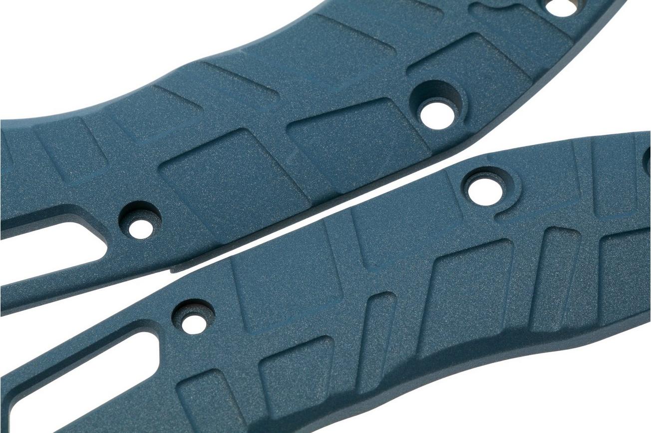 Lex Custom Microtech Stitch Scales V2 MS2TH185, Blue Titanium, handgreepschalen