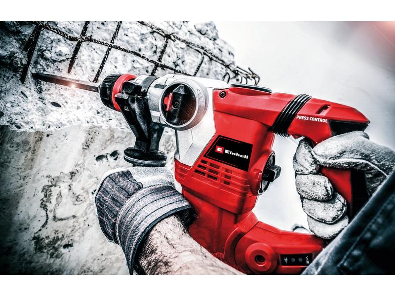 Einhell Bohrhammer TE-RH 32 4F Set Bohrhammer mit 4 Funktionen und pneumatischem Schlagwerk für guten Vortrieb