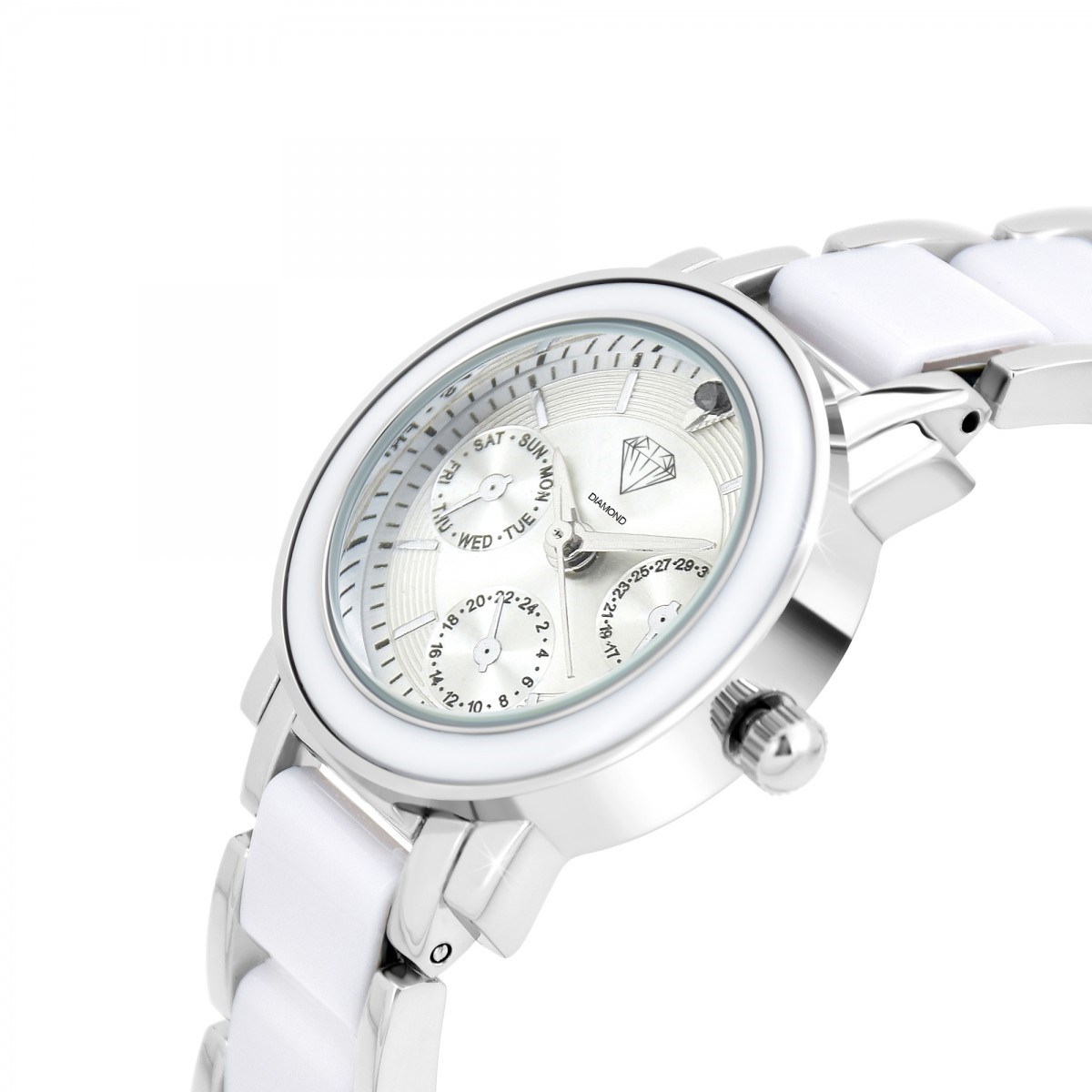 Montre Lila SC Crystal ornée d'un véritable diamant noir