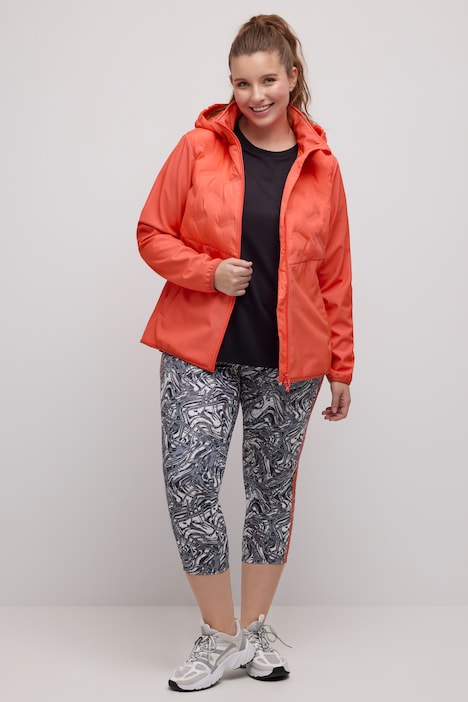 Funktions-Softshelljacke, Steppeinsätze, 2-Wege-Zipper