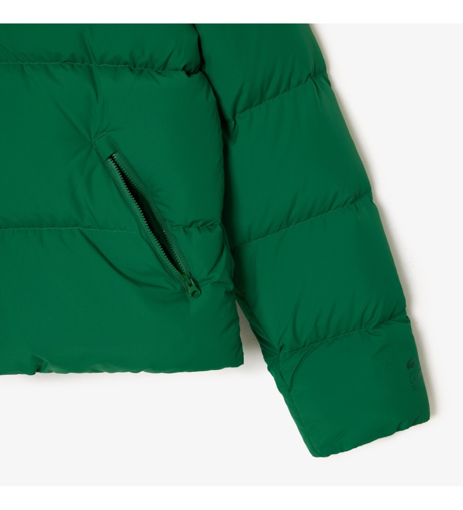 Jaqueta Lacoste Verde Dobrável Acolchoada