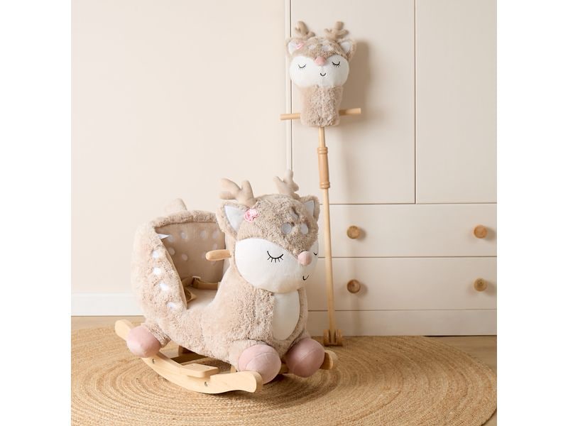 bieco Steckentier Reh Ella Beige/Weiss Steckenreh