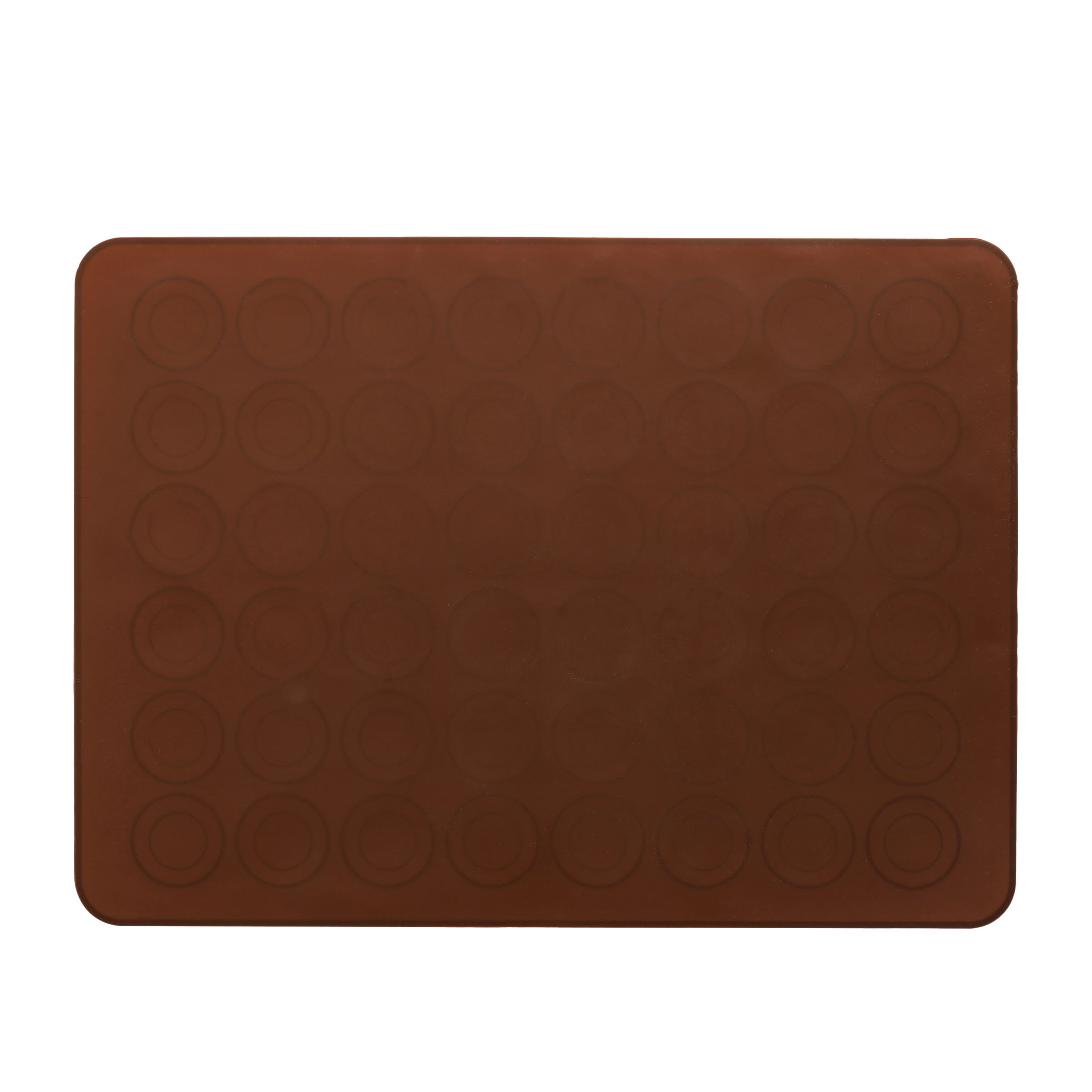 (39x29cm) Silikon Anti-Haft Macaron Backmatte Wiederverwendbare Backofen Matte - Braun