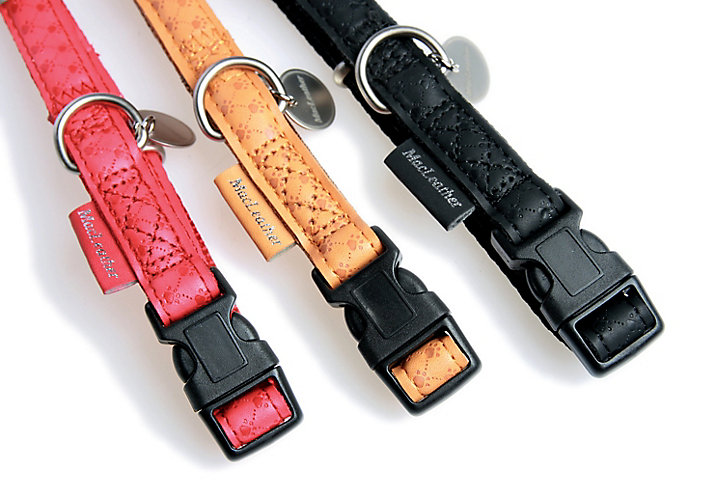 Collier pour animaux réglable Mc Leather 25mm jaune