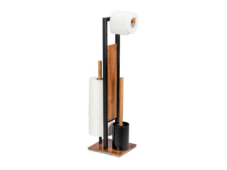 Toiletrolhouder met toiletborstel Rivalta Acacia