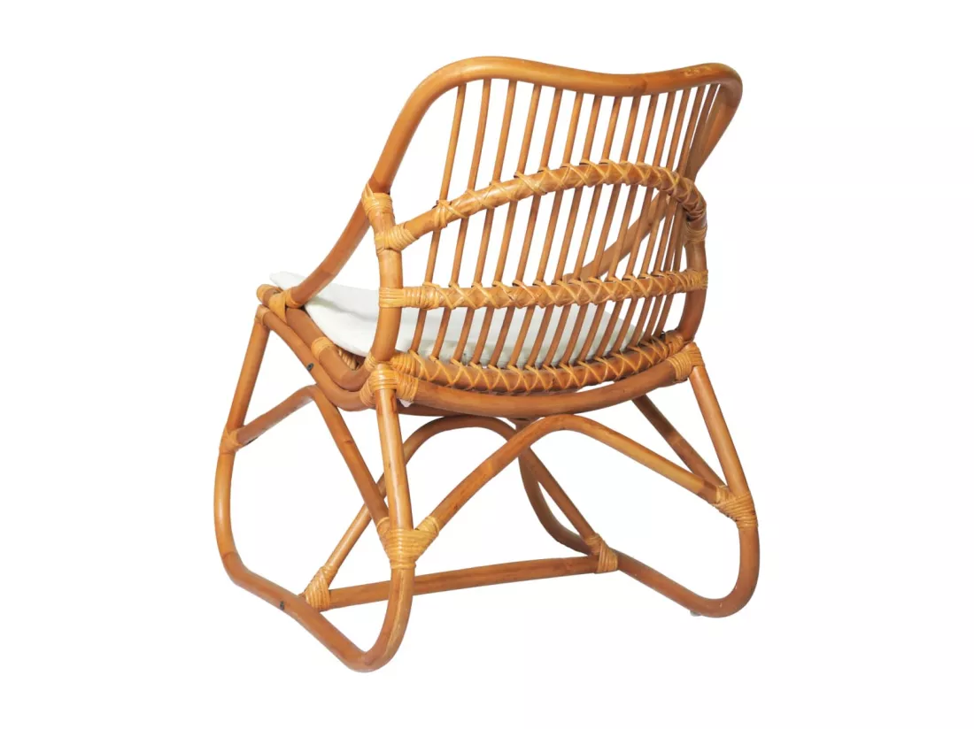 Chaise en rotin Marron clair Lin