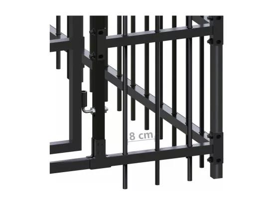 Chenil cage enclos pac noire 960 x 480 x 200 cm 02_0041852