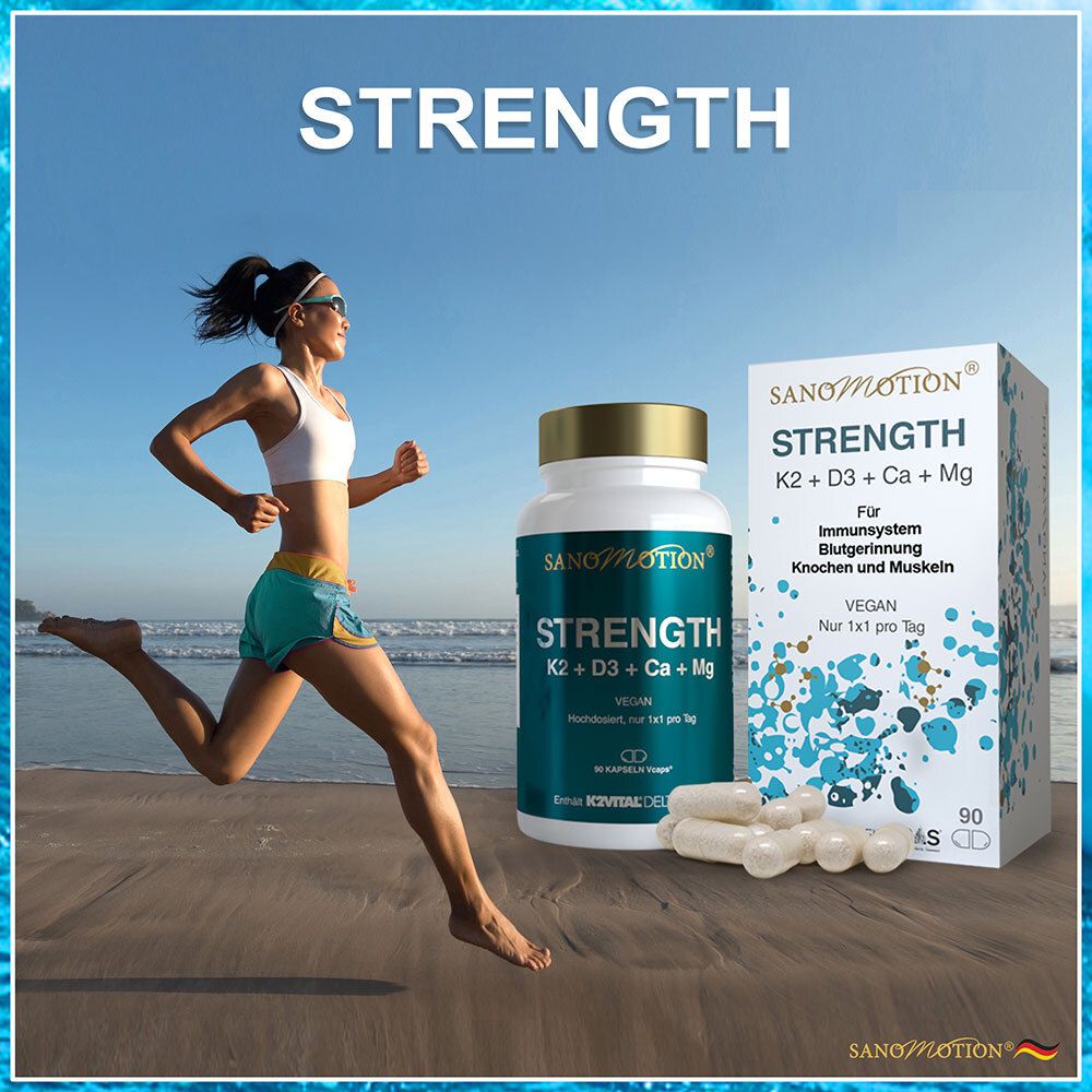 SANOMOTION® STRENGTH K2+D3+Ca+Mg