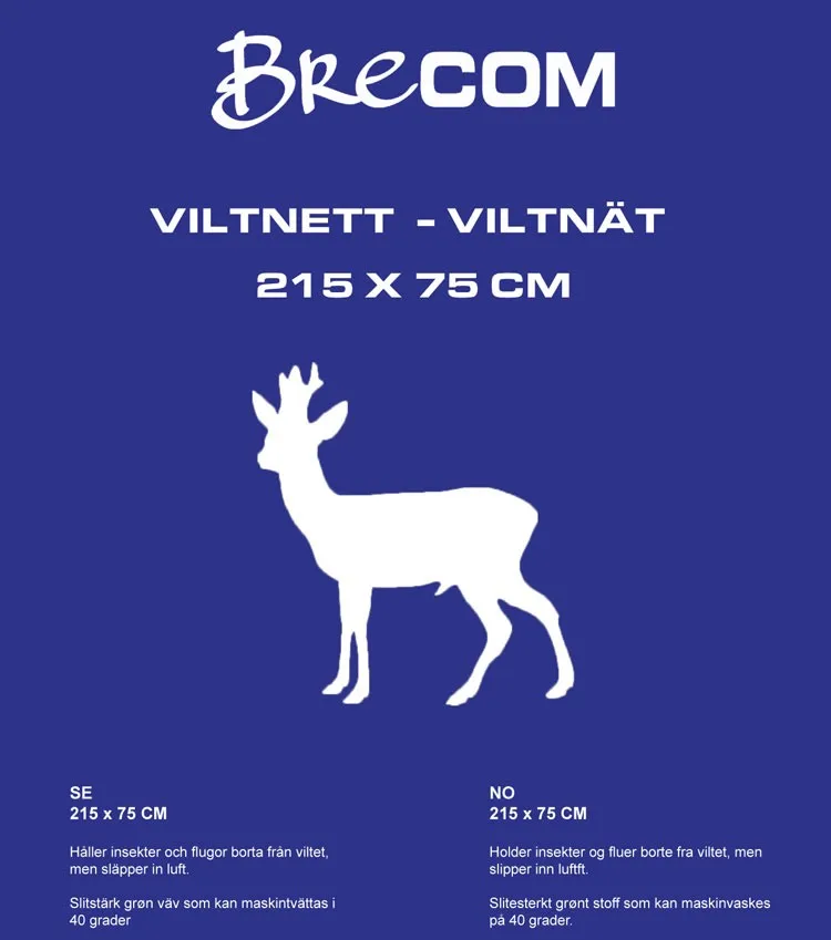 Brecom Viltnett RÅDYR 215X75 cm