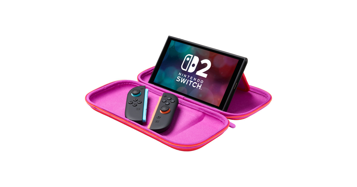 PowerADunne beschermhoes voor Nintendo Switch 2 - Mario en vrienden tas  (Zwart/geel)