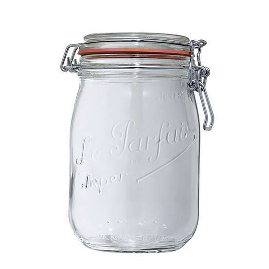 Lot de 6 bocaux - LPS 1 litre - D.8,5 cm
