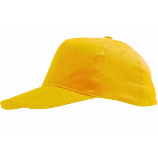 Gorro de 5 painéis, modelo Sol de verão/esportes.