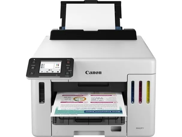 Canon MAXIFY GX5550 - Printer - farve - Duplex - blækprinter - ITS - A4/Legal - 600 x 1200 dpi - op til 24 ipm (mono) / op til 15.5 ipm (farve) - kapacitet: 600 ark - LAN, Wi-Fi(n), USB 2.0