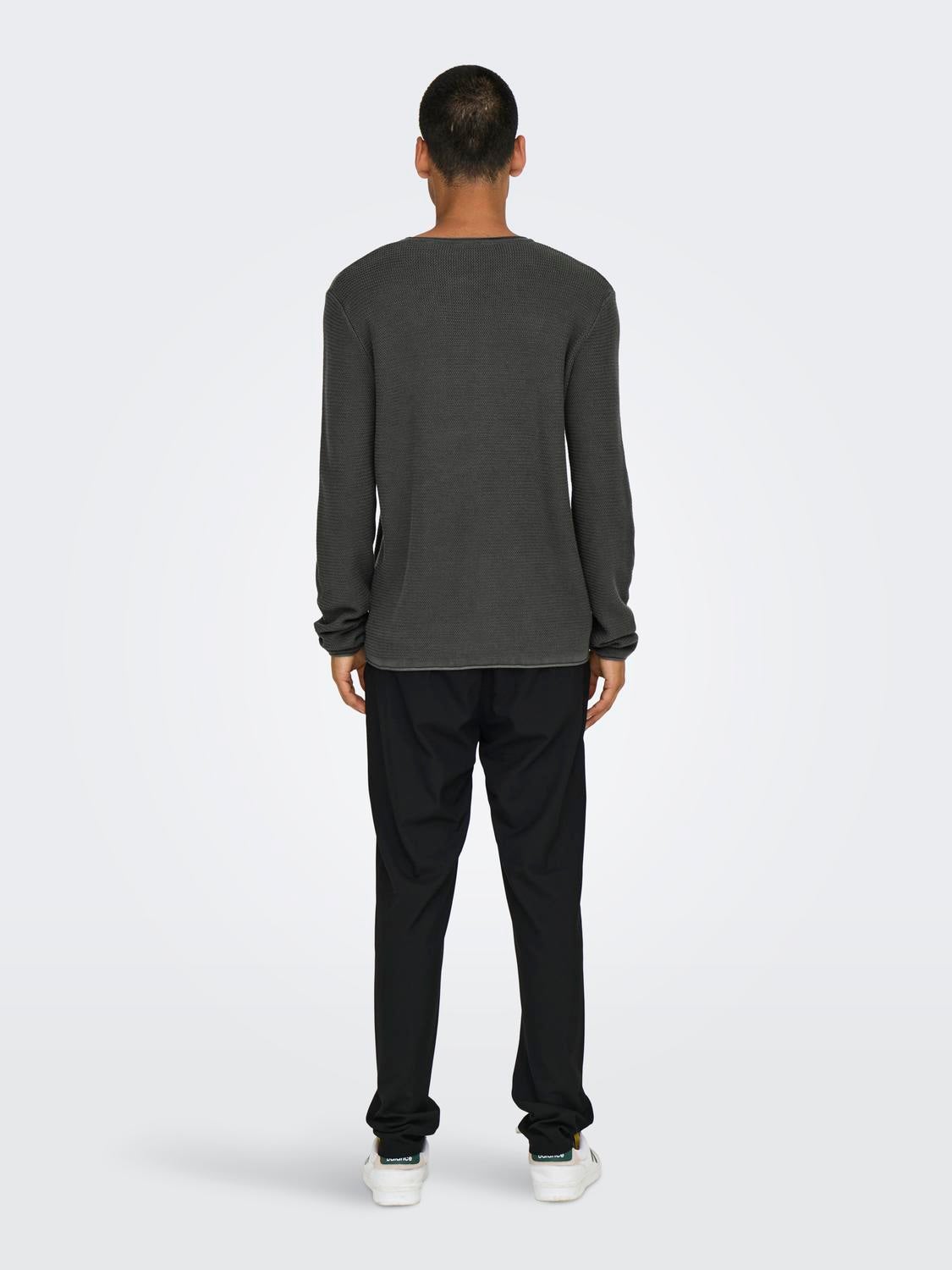 ONSERIC Pullover Grey Pinstripe