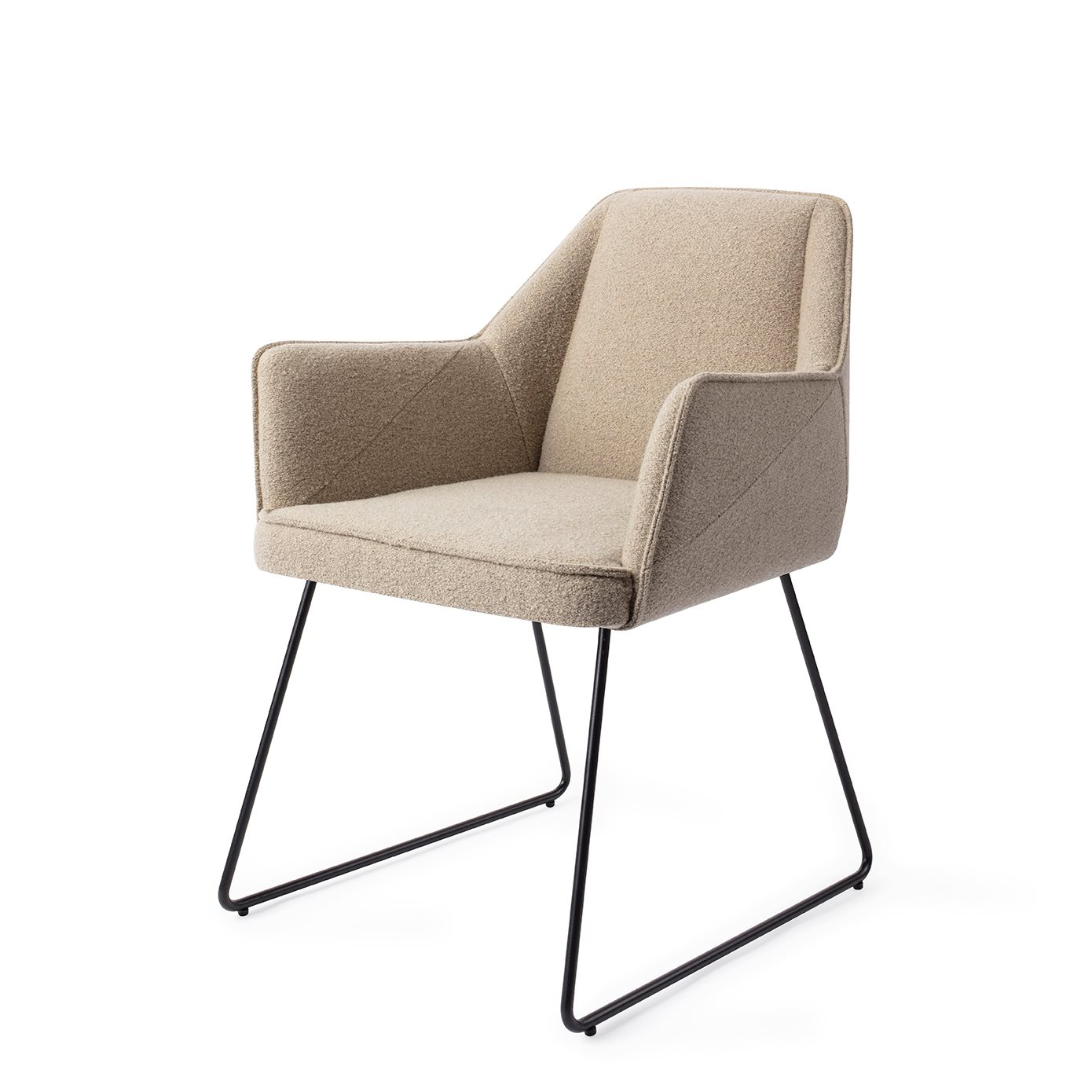 Tome Great Greige Eetkamerstoel - Slide Black