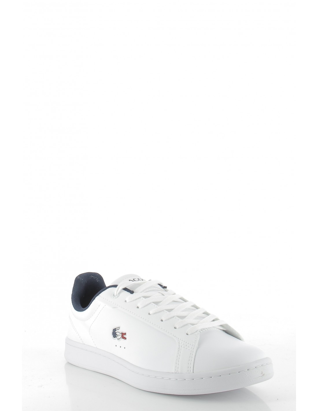 lacoste Sneakers homme carnaby pro cuir blanc/bleu