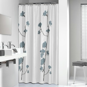 Sealskin Douchegordijn Orchid Blauw 180x200 cm