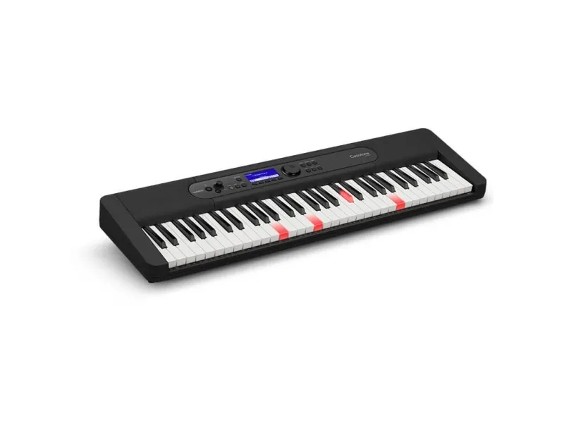 Casio LK-S450, Digital synthesizer, Kor, Flanger/Digital signalbehandling (DSP), Efterklang, 5 W, Sort, LCD, Vekselstrøm, Batteri