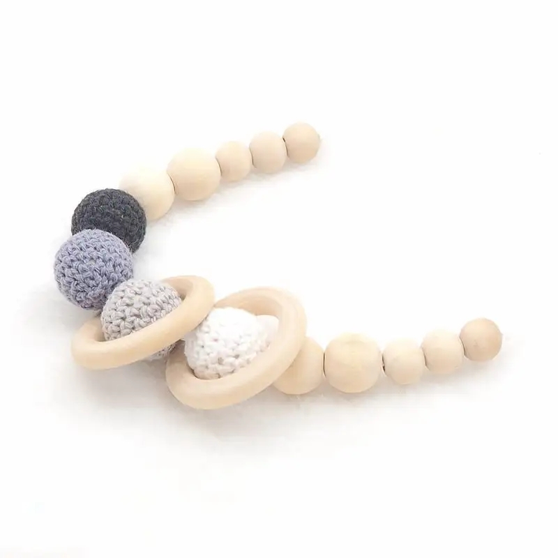 (10er Set) Ø2cm Natur Holz Perlen DIY Bastel Schmuck Runde Zwischenperle - Braun