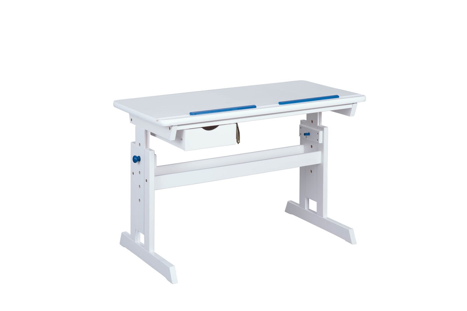 Schreibtisch Julian 109x63-96cm blau/rosa - weiß