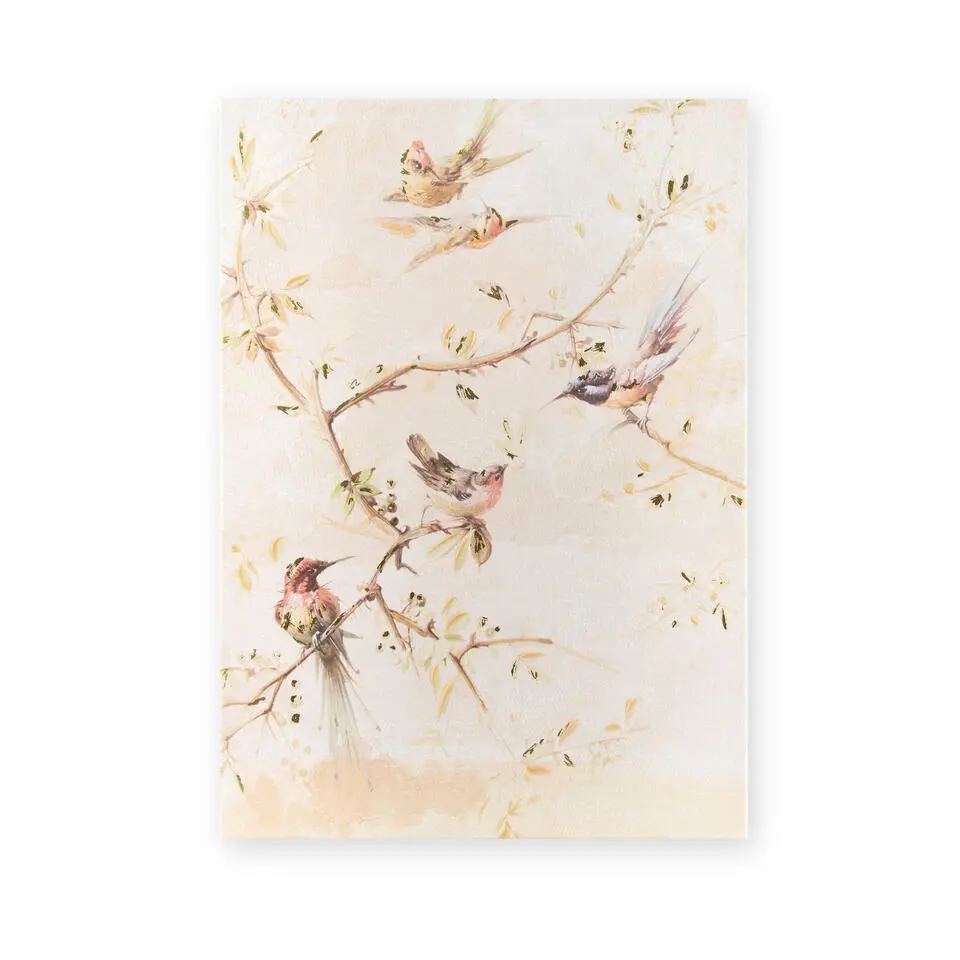 Art for the Home Canvas Geschilderde Details Sunset Birds 70x50cm