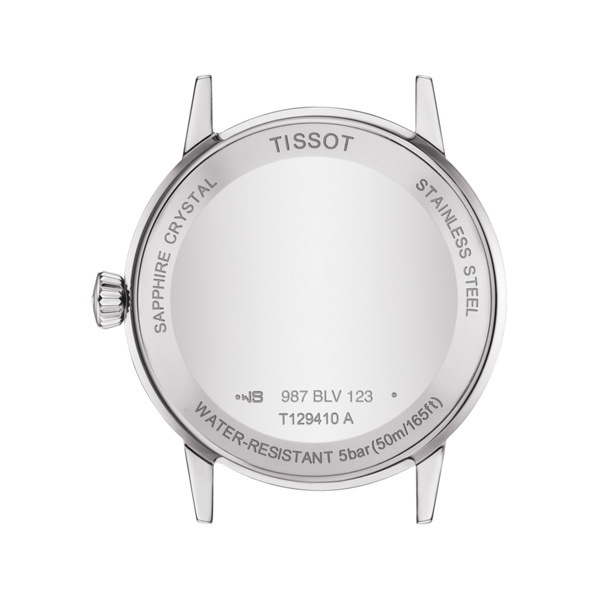 Montre Tissot homme acier bracelet cuir brun