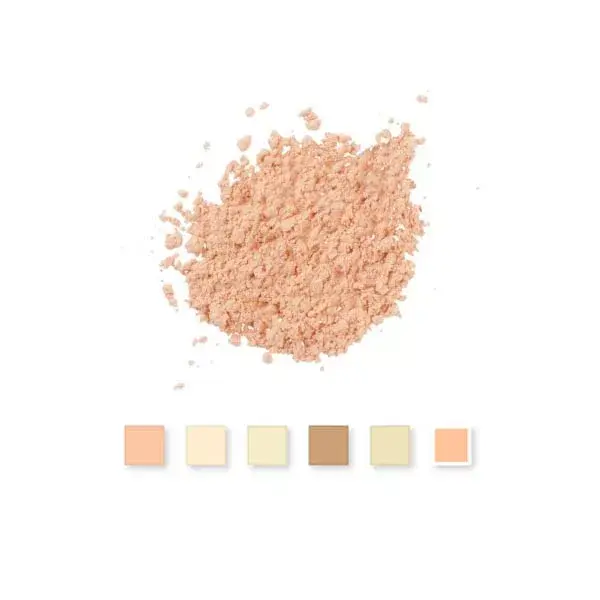 Pó solto para cuidados com a área dos olhos, cor pêssego dourado, 8g