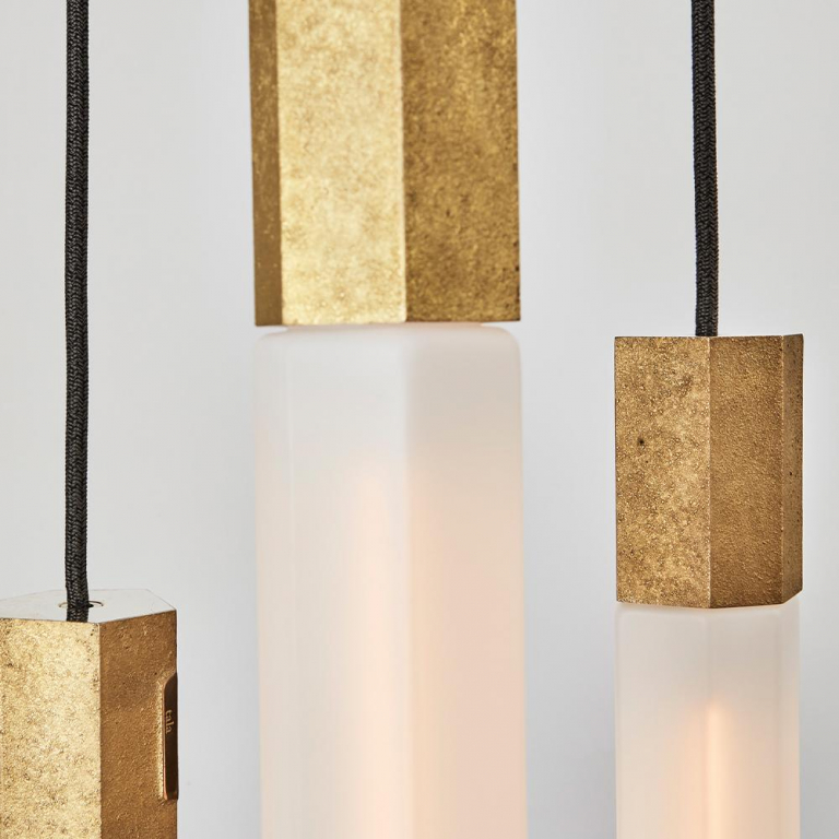 Tala LED Basalt 3 cluster hanglamp LED messing