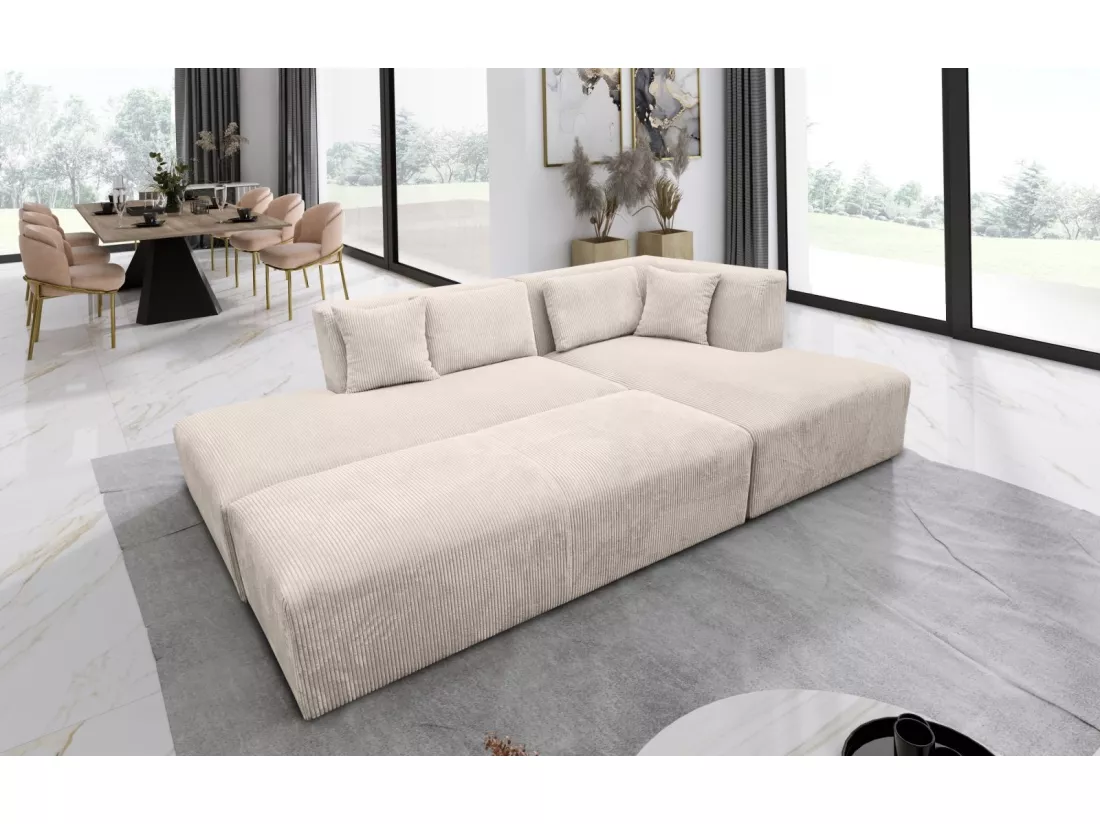 EVA L beige modulable avec pouf