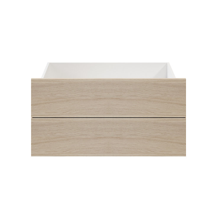 Lot de 2 tiroirs effet chêne GoodHome Atomia H. 18,5 x L. 74,4 x P 50 cm