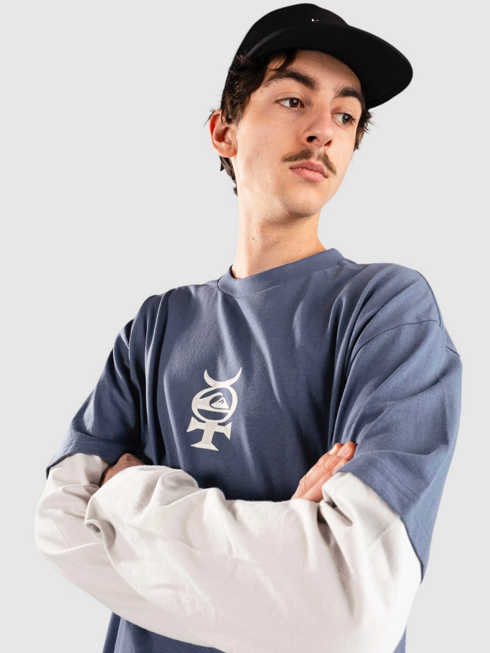 Quiksilver Mercury Layer Long Sleeve T-Shirt vintage indigo