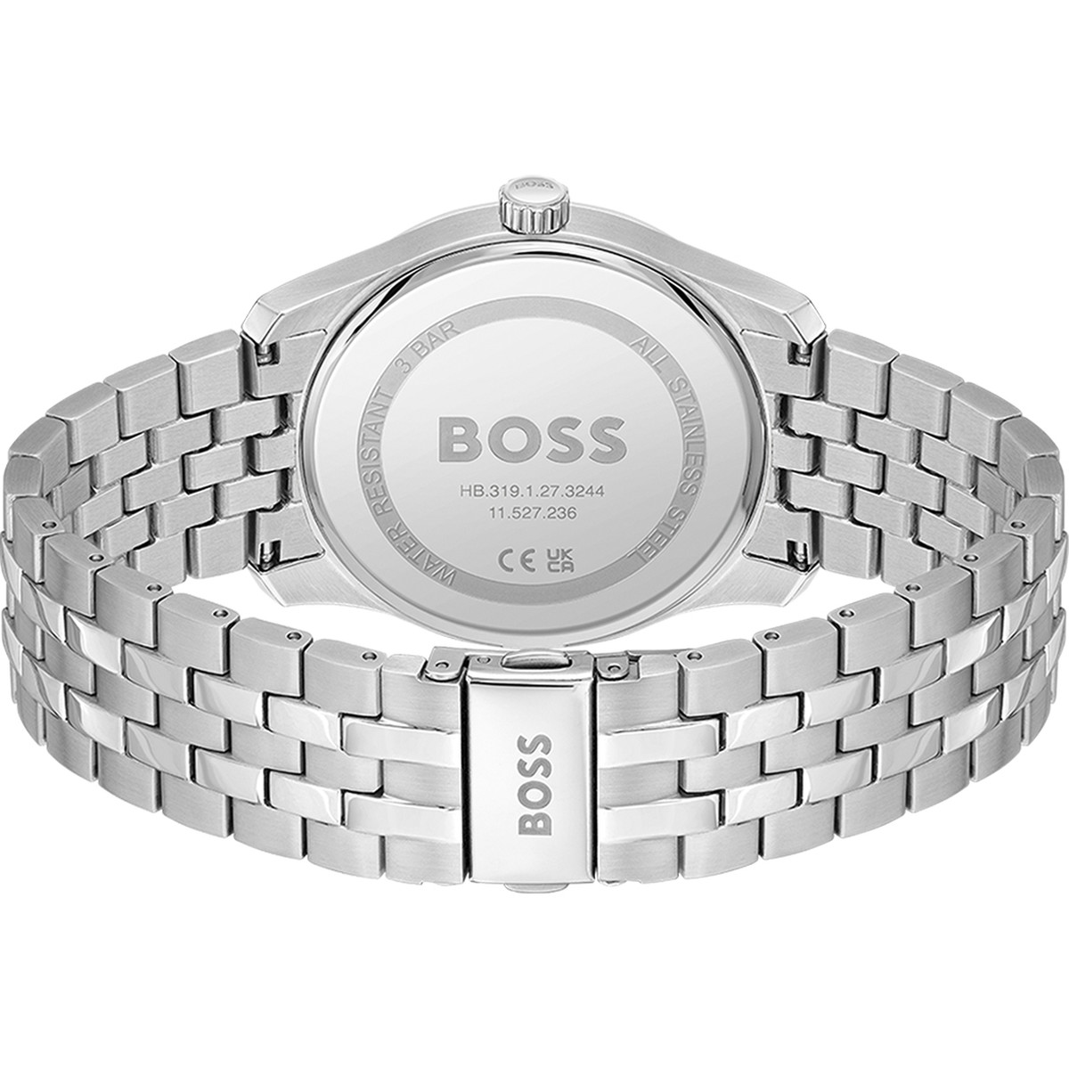 Montre BOSS business homme bracelet acier argent