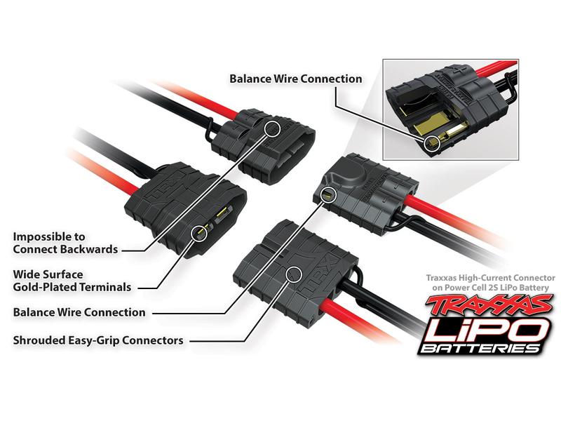 Traxxas Dual-Ladegerät EZ-Peak 8A, 100W, 2-3S 8-Ampere NiMH/Lipo Schnell-Ladegerät für Traxxas-ID Akkus