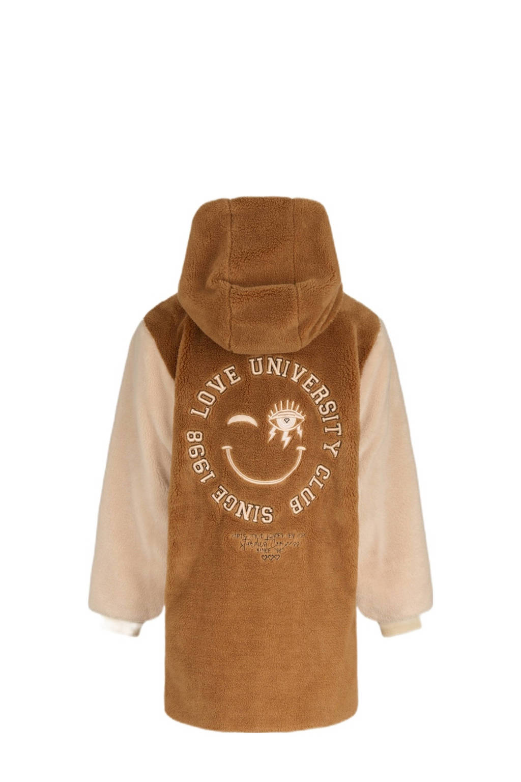 Shoeby teddy winterjas bruin/beige
