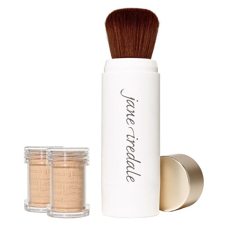 jane iredale Amazing Base Refillable Brush Honey Bronze 2x Refills