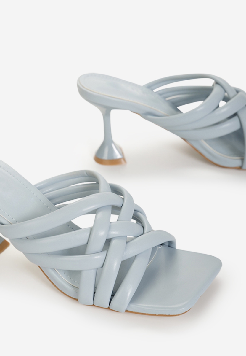 Pantoufles élégantes pour femme bleus Fusina