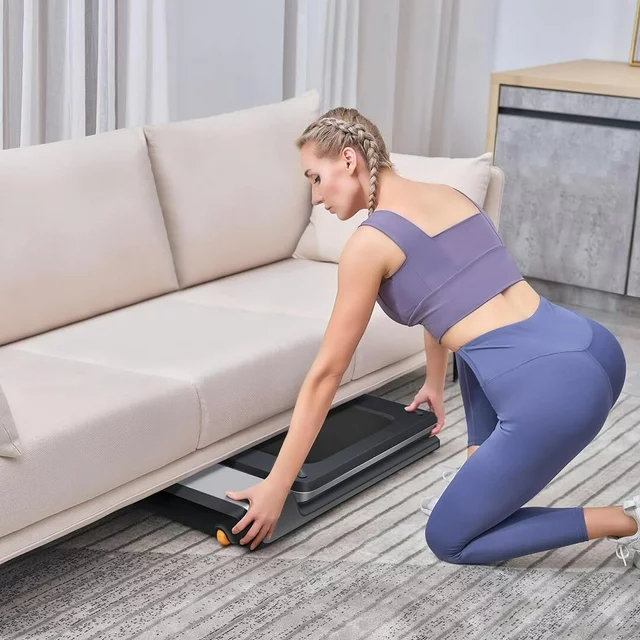 Esteira dobrável WalkingPad, ultrafina e dobrável, portátil, segura e sem necessidade de suporte, ideal para exercícios e corrida. Cor: Cinza (0,5-3,72 MPH).