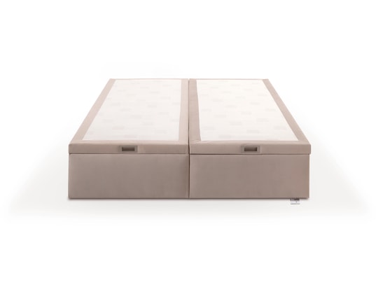 TEMPUR - Sommier 140 x 190 Premium 140x190cm velours gris perle D65
