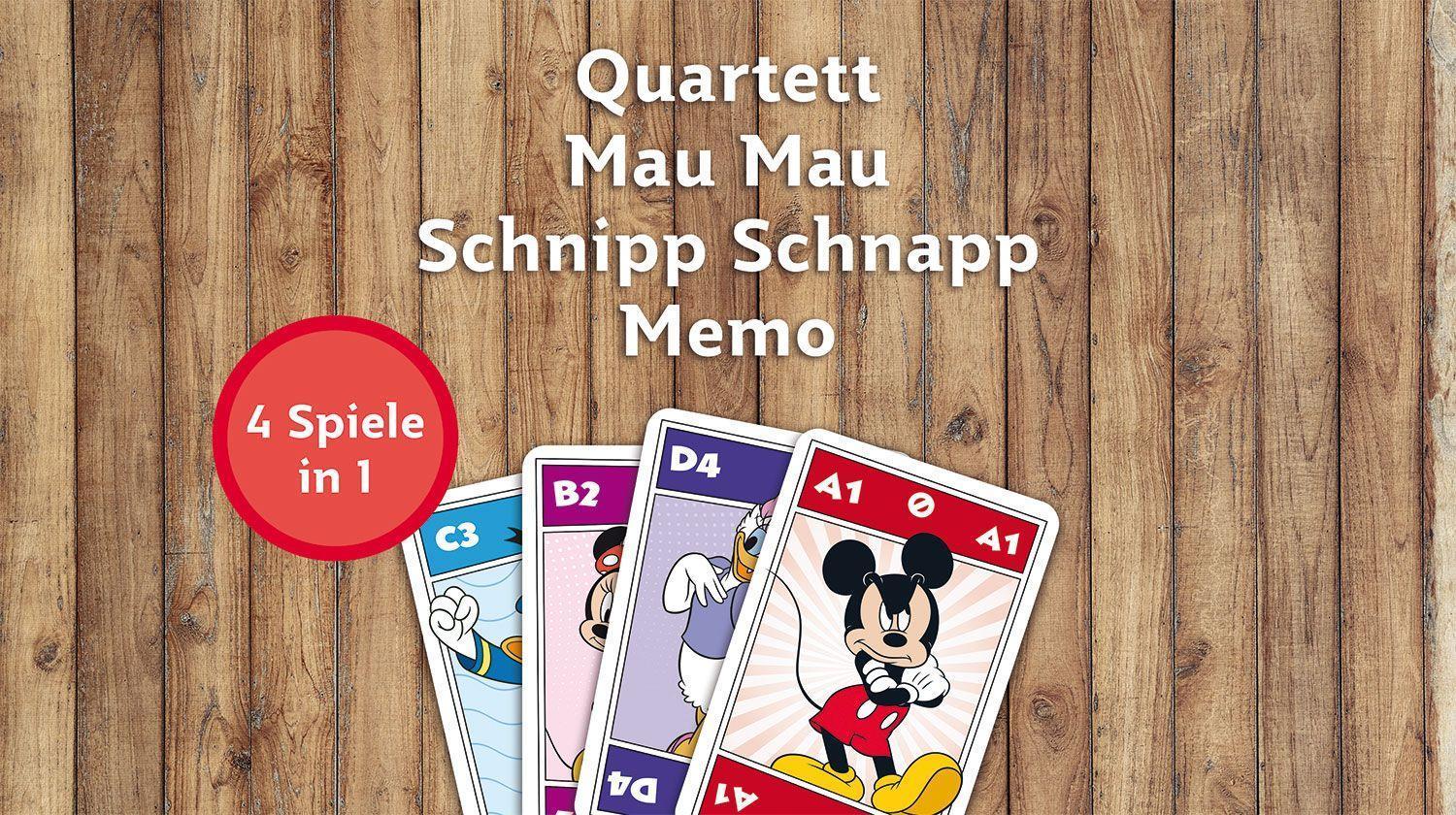 Display  Mickey Mouse & Friends - Quartett 4 in 1