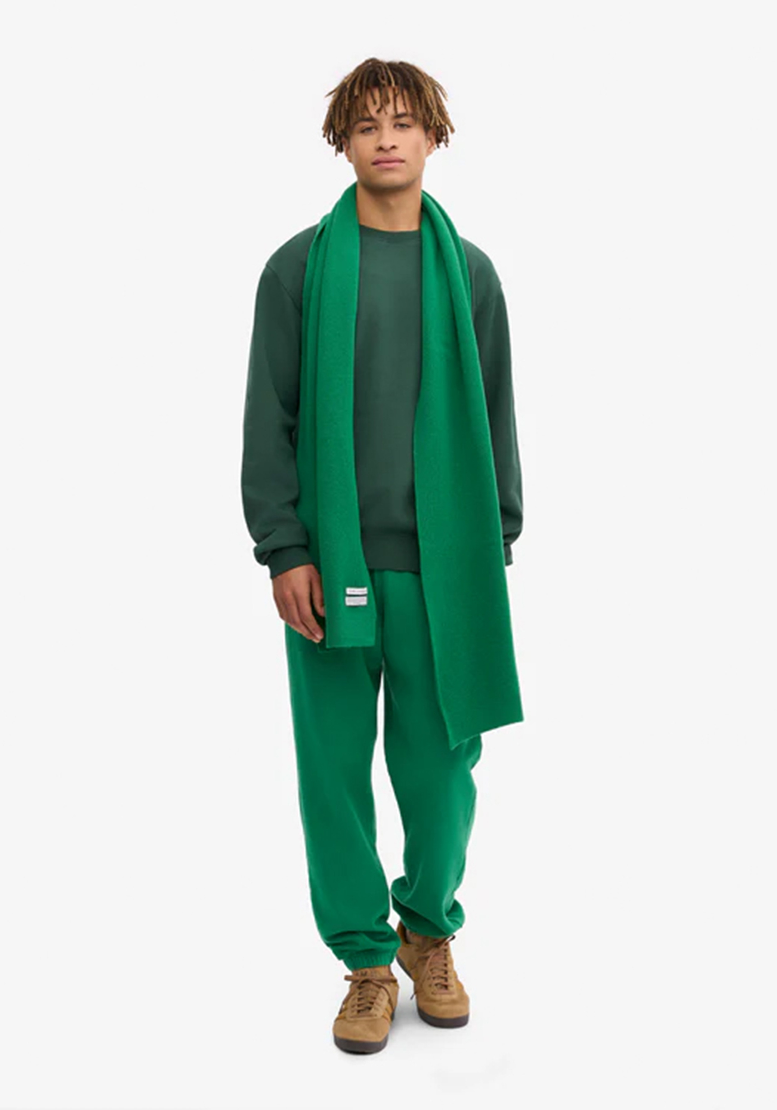 Colorful Standard Merino-Wollschal Kelly Green