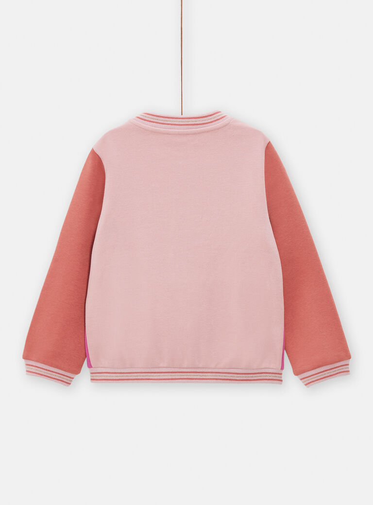 Haut de jogging color block pour fille