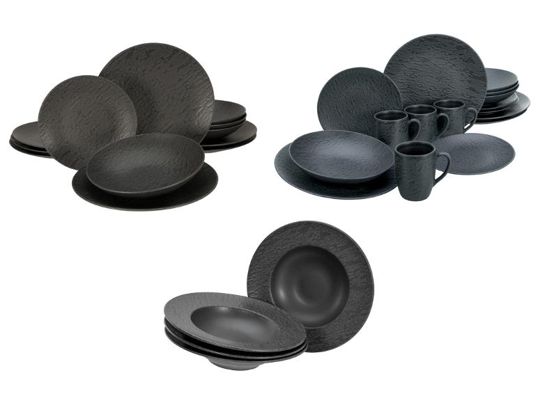 Serviesset Leisteen Black