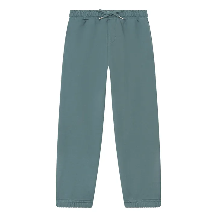 SMALLABLE BASICS Jogging Garçon Coton Bio | Bleu Vert