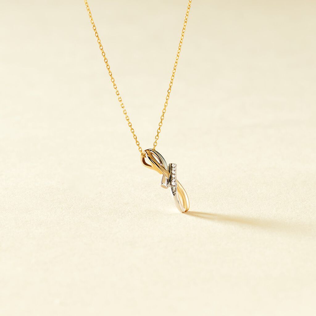 Collier Soukayna Or Bicolore Diamant