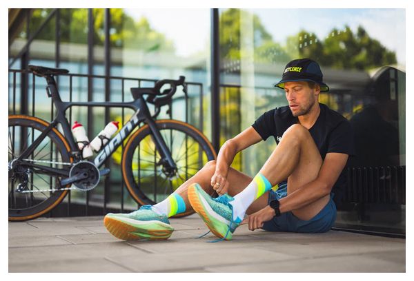 Chaussettes Running Incylence Grades Blanc/Bleu/Jaune