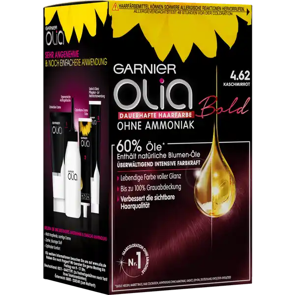 Dauerhafte Haarfarbe Coloration 4.62 Kaschmirrot